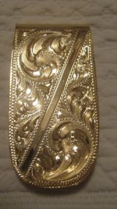 Jewelers Bronze Money Clip - Pattern 654JB