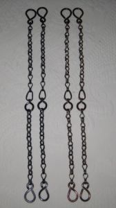 BBR-05 Rein Chains - 18" long with a swivel in the center