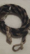 Roping Reins (Mane Horsehair) - with connectors - 3/8" dia., Pattern G