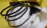 HORSEHAIR HAT BAND - 3 Strands - W/2 Tassels  (4 Choices)