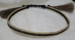 HORSEHAIR HAT BAND - 4 Strands - W/2 GRAY Tassels