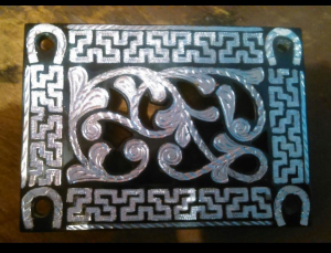 Silver Inlay Belt Buckles