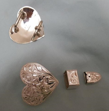 3-Piece Buckle Sets OV - Heart
