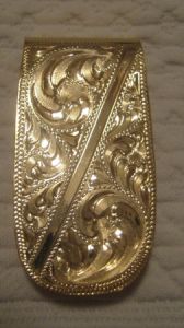Jewelers Bronze Money Clip - Pattern 654JB