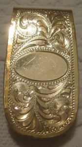 Jewelers Bronze Money Clip - Pattern 656JB