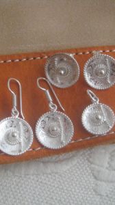 Sterling Silver Mexican Sombrero Earrings