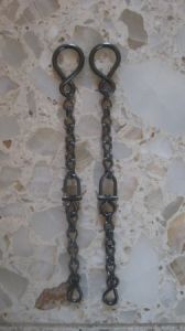 BBR-08 Rein Chains - 9" long with swivel in the center