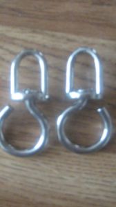 PAIR of Rein Chain Swivels