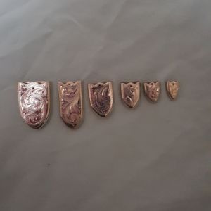 Sterling Overlay Buckle Tips - Choose from 3/8" to 1" wide