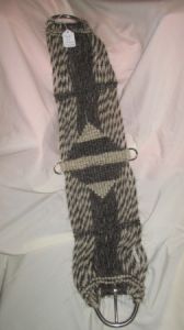 Mane Horsehair Cinch - 32" Gray & White