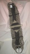 Mane Horsehair Cinch - 32" Gray & White