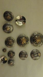 Sonoita Conchos - German Silver with JB Flower (#400)