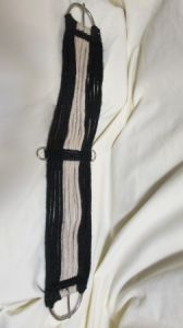 Mohair Cinch - 30 1/2" Black with White