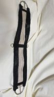 Mohair Cinch - 30 1/2" Black with White