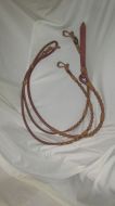 Harness/Rawhide Romal Reins - 12 plt. Oklahoma Style