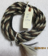 Barber Pole - Pattern L1 Get Down Rope (Mane Horsehair)