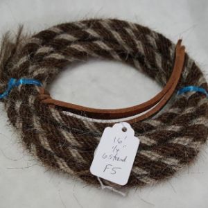 Barber Pole - Pattern L Get Down Rope (Mane Horsehair)