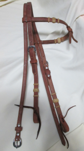 Harness Leather Browband Headstall - Split