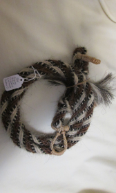 Roping Reins (Mane Horsehair) - with connectors - 5/8" dia., Pattern O