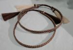 HORSEHAIR HAT BAND - 3 STRANDS -- BROWN & WHITE