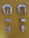 3/8" Buckle Set for hat band - 115-70P Sterling Silver