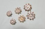 Silver Daisy Concho Earrings