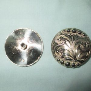 #504 German Silver 1 1/2"  Concho with 3/8" chicago