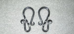 PAIR OF REIN CHAIN FANCY S HOOKS - STAINLESS STEEL