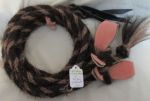 Split Reins (Mane Horsehair) - with SLOBBER STRAPS - Pattern F15