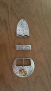 Sterling Overlay Sonoita Belt Buckles