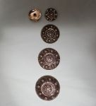 Conchos with Chicago - Antique German Silver with Flowers