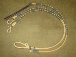 Romal Reins - 12 plait - Oklahoma Style  48" with Black Detail