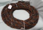 Mane Horsehair Mecate - Gray, Brown, Black/White -Pattern W1