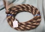 Mane Horsehair Mecate - Gray, White & Brown - Pattern J