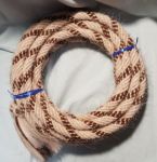 Mane Horsehair Mecate - White with Brown & White Specks - #2