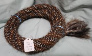 Mane Horsehair Mecate - Brown, Black/White & Brown/White - Pattern A9