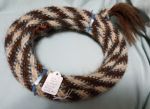 Mane Horsehair Mecate Colored Blue, Brown, White - Pattern Blue L