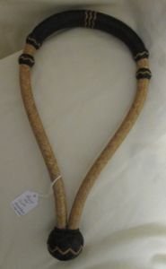 Bosal - 5/8" diameter, 16 plait, Rawhide with Chocolate