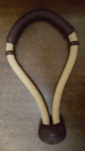 Bosal - 5/8" diameter 8 plait, Cream with Latigo