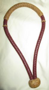 Bosal - 5/8" diameter 8 plait, Latigo with Rawhide