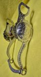 Western Sterling Silver Show Bit w/ Big Scallop Edge Round Concho