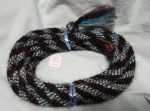 Mane Horsehair Mecate Colored Blue, Black, White - Pattern Blue M