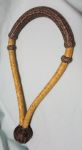 Bosal - 1/2" diameter, 16 plait, Rawhide with Chocolate Painted Rawhide