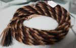 Mane Horsehair Mecate - Black, Brown, Tan/White - Pattern L2-2