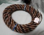 Mane Horsehair Mecate - Black, Brown, Brown/White - Pattern K