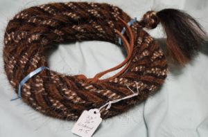 Mane Horsehair Mecate - Black, Brown - Pattern A-5