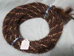 Mane Horsehair Mecate - Gray, Brown, Black/White - Pattern W7-2