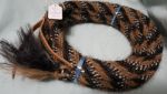 Mane Horsehair Mecate - Black, Tan, Black/White - Pattern Q7