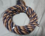 Mane Horsehair Mecate Colored Blue, White, Light Tan, Brown, Gray  - Pattern Blue R