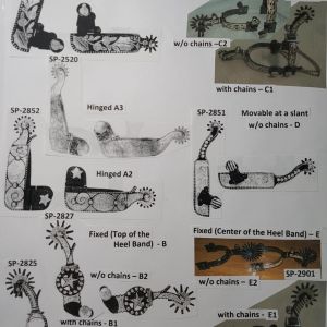 Custom Silver Show Spurs - Page 2 (Button styles)